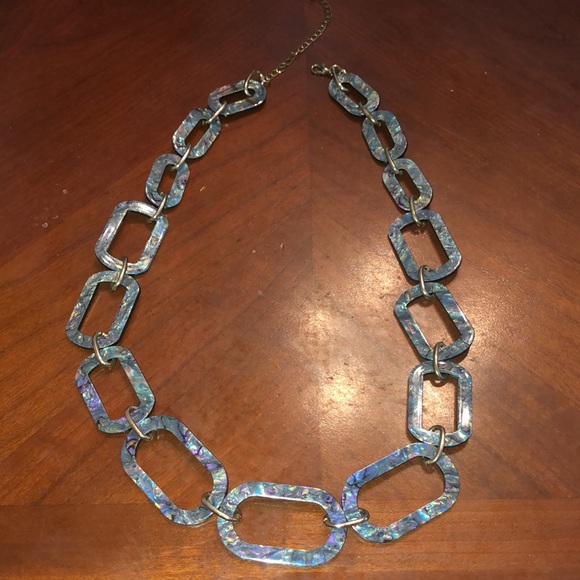 Prwnd black chunky necklace28in (2 sides) like 2 Necklaces in 1 - Picture 3 of 6